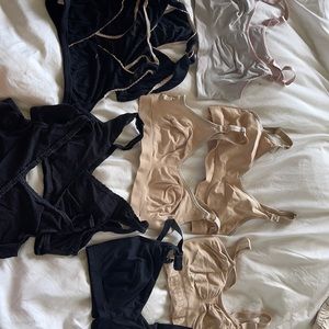 Bunch of nursing bras